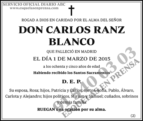 Carlos Ranz Blanco